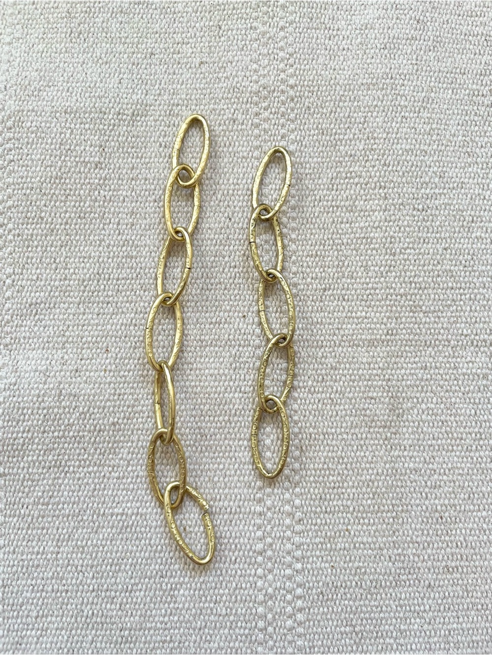 Vintage Gold Tone Brass? Decorative Embossed Metal Chain